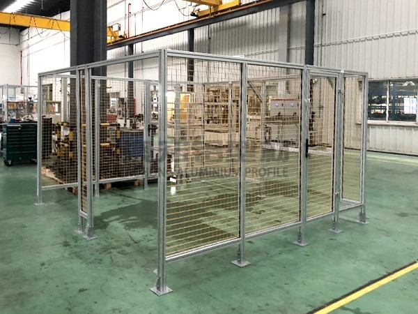 升降臺鋁型材圍欄 升降臺鋁型材圍欄